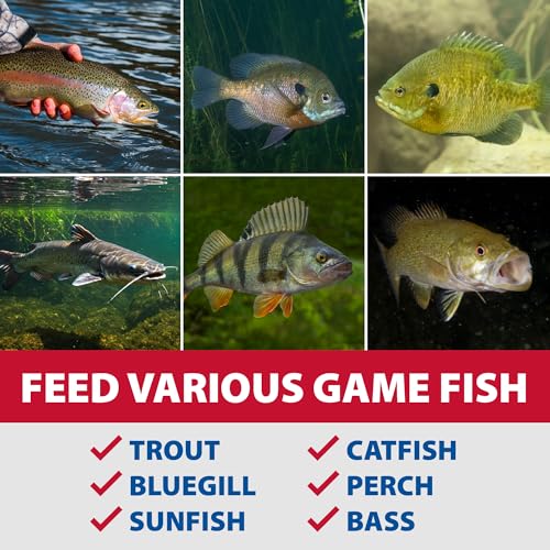 The Pond Guy Game Fish Grower Floating Pellet Food, 17 lbs | Complete aquatic nutrition for bass, trout, & catfish in freshwater ponds & lakes with balanced daily feeding