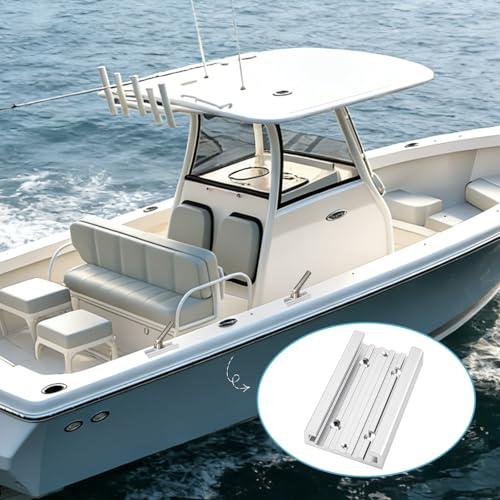 Frienda Aluminum Mounting Track System for Boat Accessories, Fishing Systems Mounting Tracks for Rod Holders, Anodized Aircraft Grade Aluminum