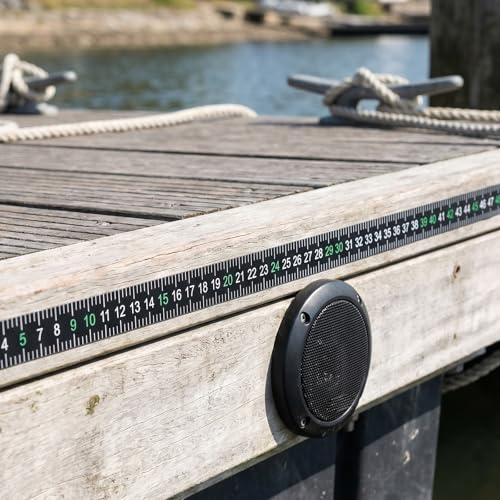 Fishing Ruler Fish Measuring Tape Tool Self Adhesive Reflective Boats Ruler 51" for Boat Fish Measuring Board Waterproof Fishing Boat Accessories for Fishs Boats Sailboats Yachts Kayaks