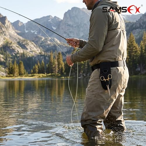 SAMSFX Fishing Wader Belt Wading Belts for Surf Casting Kayak Fishing Accessories Waders Straps, 2-inches in Width Webbing