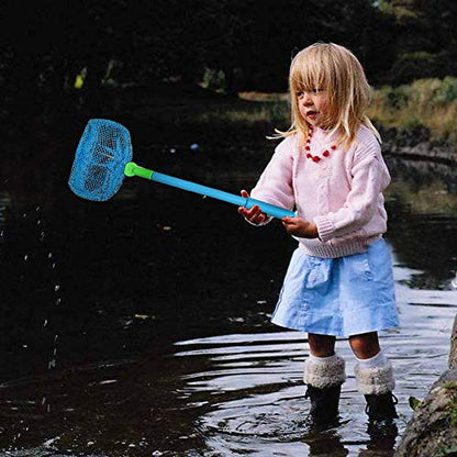 Fishing Net, TSYAN Bug Net Catching Crab Insect Nets Beach Toys Floating Bait Butterflies Colorful Nets for Kids Outdoor Playing 16 inches - style: 3 Pack