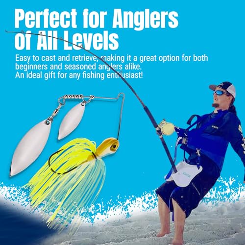 Reaction Tackle Spinner Bait, Compact Profile Fishing Lure with Flash and Vibration for Bass, Trout, Pike, Salmon and Walleye (3-Pack) - color: Tennessee Shad, size: 3/8 Oz