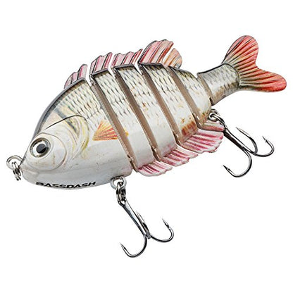 BASSDASH SwimPanfish Multi Jointed Panfish Bluegill Swimbaits Hard Topwater Bass Lures Fishing Lure Crank Saltwater 3.5in/0.85oz - color: Carp