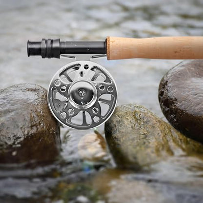 Fly Fishing Reel 2+1BB CNC-machined Aluminum Alloy Lightweight Fly Reel - size: 7/8wt