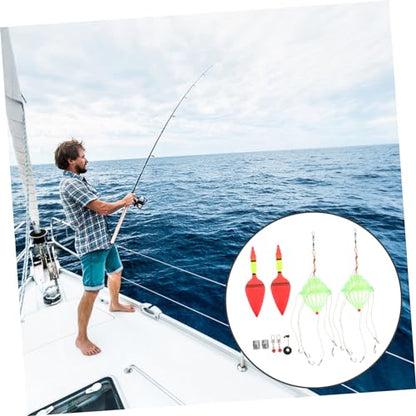 UPKOCH 1Set Artificial Fishing Bait Fishing Tackle with Buoy for Freshwater Saltwater Fishing Durable Bend Resistant Fishing Equipment for Bass Trout Fishing