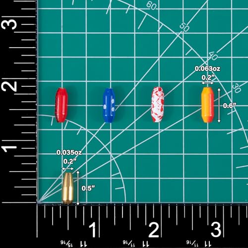 Dr.Fish Brass Lure Bodies for Spinner Making, Lure Making Supplies Parts Acessories for in-line Spinnerbaits Freshwater Fishing Lure Weights - color: 50pcs Pill+Bullet Shape Kit 1