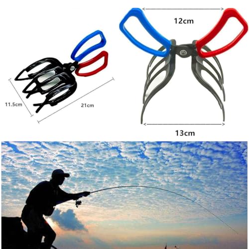 3 Claw Fish Gripper, Metal Fishing Pliers Gripper Catch Fish Control Clamp, Must Have Fishing Pliers Control Tool Fishing Accessories for Most Freshwater Fish Grip Tackle Holder - color: 1 pcs