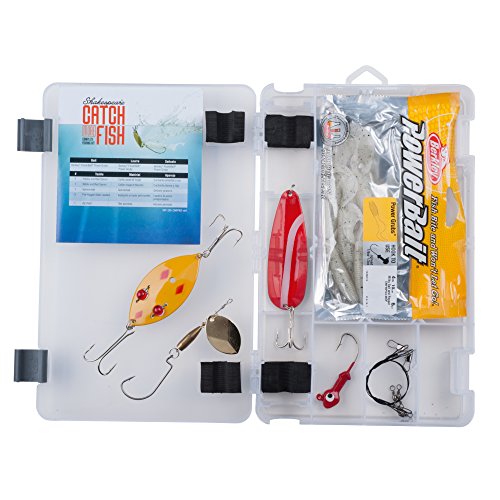 Shakespeare Catch More Fish Spinning Reel and Fishing Rod Combo with Kit - color: Pike, style: Old Model