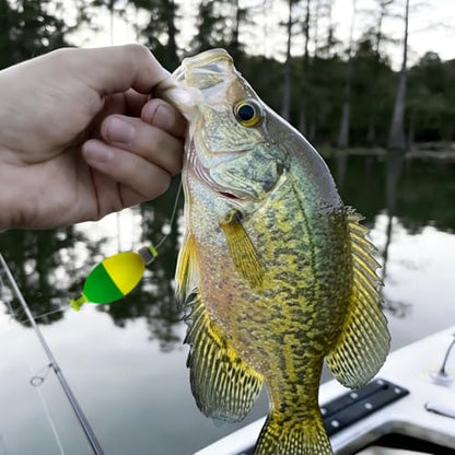 12 Pcs Fishing Bobbers Floats,Snap-on Fishing Bobber Fishing Float Corks Weighted Bobbers for Fishing Crappie Panfish Bluegill Trout - size: Oval
