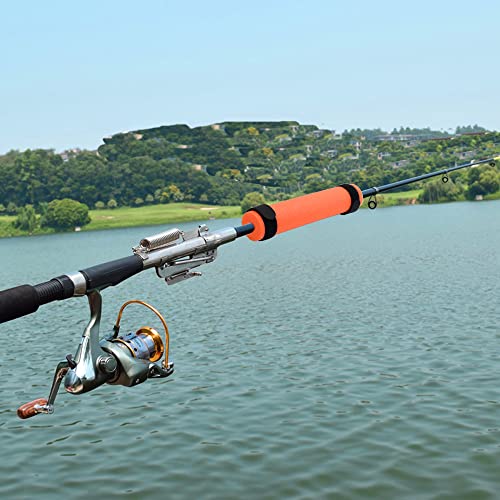 6 Pack Fishing Rod Floats for Kayaking Floaters Poles Propel Paddle Gear Foam Rod Floaties for Boats and Kayaks - color: Orange