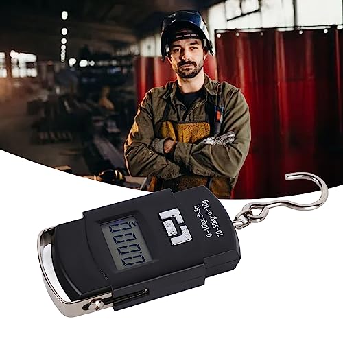 FLEXMAN Digital Hanging Scale, 50Kg Night Vision LCD Display Fishing Scale, Portable Luggage Scale with Handle for Travel Farm Hunting Fishing Outdoor