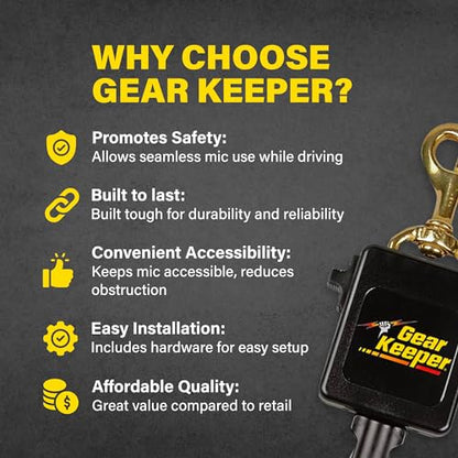 Gear Keeper Scuba Retractable Lanyard for Dive Console & Depth Gauge - Keeps Scuba Gear Secure & Accessible - Made in USA - size: Waist Mount (Locking), style: Brass Bolt Clip