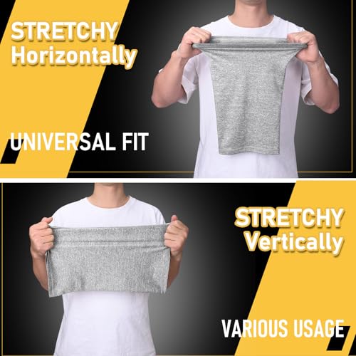 TICONN Neck Gaiter Face Cover Scarf, Neck Warmer Breathable Sun & Wind-proof for Skiing Fishing Hiking Cycling - color: Heather Gray-4pk, style: Quick Dry