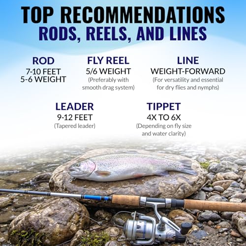 RoxStar Fly Shop Trophy Trout Top Wet & Dry Flies for Trout. Proven Nationwide to Catch Fish! Tied in-House Never Outsourced Fly Fishing Gift