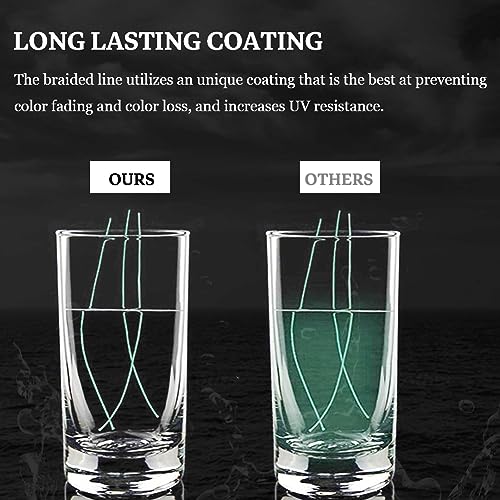 4 Strands Braided Fishing Line, Super Strong PE Abrasion Resistant Braided Lines, Fishing Line for Saltwater and Freshwater, High Sensitivity and No Stretch Superline - color: Darkgreen, size: 328yd-30lb