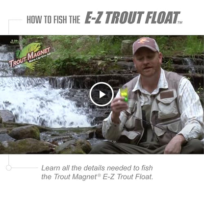 Trout Magnet E-Z Trout Floats - 36 Easy to Adjust Slotted Fishing Bobbers - Freshwater and Saltwater Teardrop Fishing Strike Indicators - Made in The USA by Leland's Lures - Ultra-Responsive Floats - size: 4-Pack