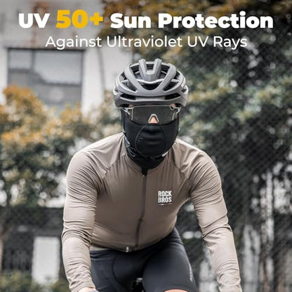 ROCKBROS Balaclava Face Mask Breathable Full Face Mask for Summer Cooling Neck Gaiter Sun Protection for Men Women Face Cover