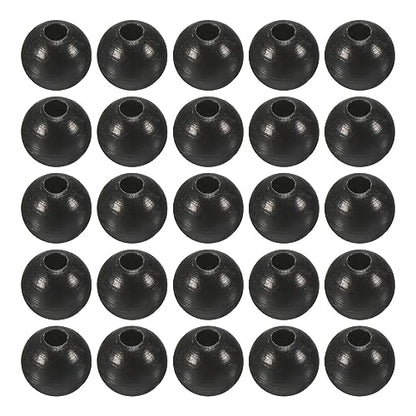 M METERXITY Glow Fishing Beads - Plastic Luminous Round Bait Egg Lure Rig Apply to Outdoor Tackle Tool - size: 3mm