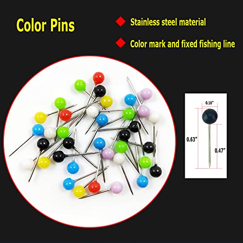 30PCS Fishing Line Storage +50 PCS Pins Fishing Foam Spools 2.7 inches Circular Winding Plates Fly Fishing Gear for Organizer Storage Accessories