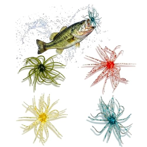 4PCS Soft Plastic Fishing Lures - size: Medium
