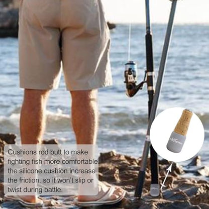 Dovesun Fishing Rod Butt Cushion Fishing Rod Seat Cushions Fishing Rod Protector Fishing Rod Butt Cap End Fishing Rod Holders Small(31mm/1.22in) 4 Colors 8pcs - color: 8PCS-Fit for 1.02"-1.18"(26mm-30mm) Rod Butt