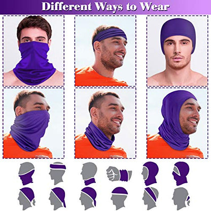 Geyoga Summer UV Protection Cooling Neck Gaiter | Sunscreen Breathable Face Scarf Bandana Mask Neck Gaiter for Outdoor Fishing Hiking Camping - color: Delicate Colors