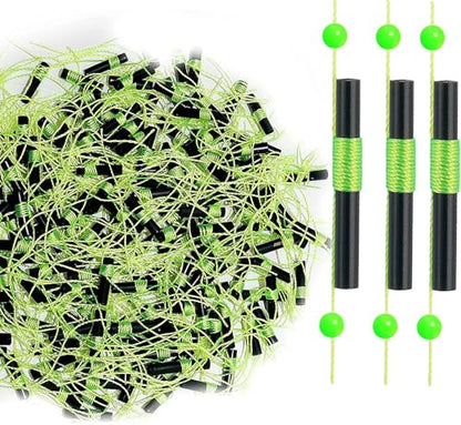 YOTO Bobber Stops for Fishing,Float Bobber Stops String Knots&Fishing Glow Beads - color: Green-200pcs