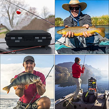 Fishing Tackle Kit,286pcs Fishing Hook Bobber Box Kit with Fishing Bobbers,Various Fish Hooks,Weights,Swivel Snaps,Brass Sleeves,Sinker Slides Starter Kit for Artificial and Live Baits Trout Panfish