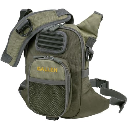 Fall River Fishing Chest Pack, Fits Up to 2 Tackle/Fly Boxes, 152 Cu in / 2.5 L - color: Olive Green