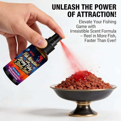 Fish Scent Attractant 60ml Additive Enhancer Liquid with Fishy Stinky Scent | Bass Attractant for Reservoirs Lakes Rivers Sports Outdoors Trout Cod Carp Bass