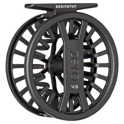 Redington Zero Fly Fishing Reel – Ultralight Trout Reel with Clicker Drag System, Large Arbor, Quick-Change Spool & Twin-Molded Handle – Durable Die-Cast Construction - color: Matte Black, size: 4/5