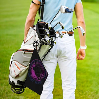 NIENIE Lucky Fishing Shirt Do Not Wash Golf Towel 16 x 24 Inch Golf Towels for Golf Bags with Carabiner Clip Microfiber Sports Golf Towel Men Women Golf Accessories