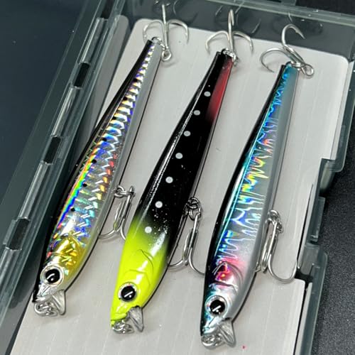 3pcs Boxed Premium Set Fishing Lure Long Cast Mino Ocean Lake Submersible Lure - color: AH1131A-4.3'' 1.1oz