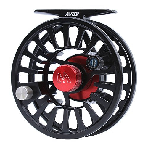 Maxcatch AVID Fly Fishing Reel with CNC-machined Aluminum Body - 1/3, 3/4, 5/6, 7/8, 9/10 Weights(Black, Green, Blue) - color: Fly Reel Matte Black, size: 7/8wt
