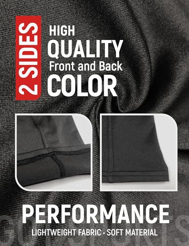 UPF 50+ Balaclava Ski Mask for Men Women - UV Face Mask Motorcycle Shiesty | Windproof, Breathable, Hinge Design, Full & Half Face Coverage, Fits Under Helmet, Snowboarding, Skiing - color: Black