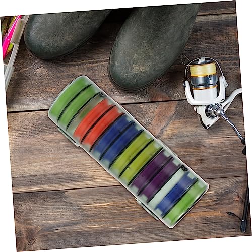Fishing Line Storage Organizer Box with Spools Portable Fishing Reel Case for Management Durable Material Lightweight and Practical Tackle Accessory