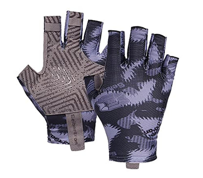 Seibertron S.P.S.G-2 UPF100+ Sun/UV Protection Fishing Adult & Youth Glove - color: black, size: L Adult