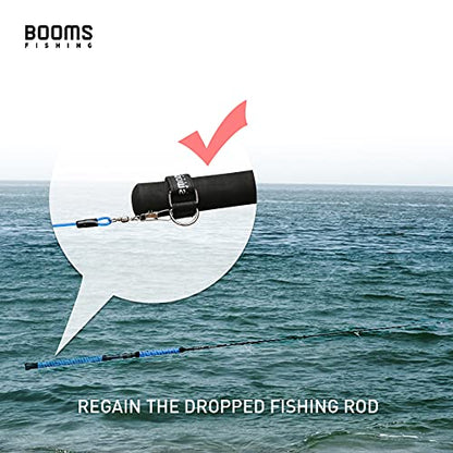 Booms Fishing RB1 Rod Tie Belts Pole Straps, Fit for Kayak Paddle Leash and Fishing Pole Tether - size: M: 5.9"_4pcs