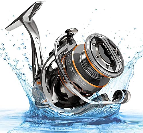 Cadence CS6 CS7 CS8 Spinning Reel, Ultralight Fast Speed Premium Magnesium Frame Fishing Reel with 10 Low Torque Bearings Super Smooth Powerful Fishing Reel with 36 LBs Max Drag & 6.2:1 Spinning Reel - style: Cs8-2000