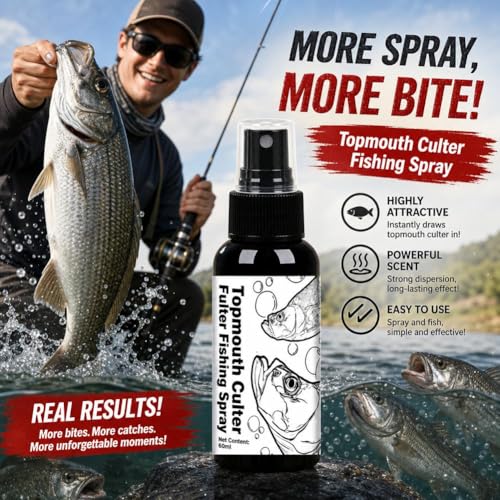 Fish Attractant Spray for Fishing Bait or Lure,Concentrated Fish Attractant Liquid - Fast-Acting Red Worm Formula Scent Bait Additive for Freshwater,Highly Effective Lure Enhancer for Lakes &Rivers