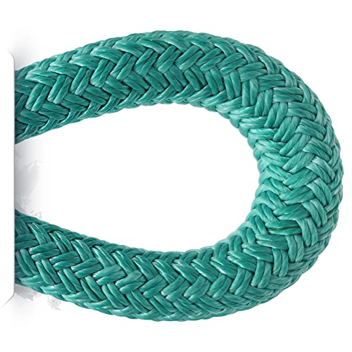 Pelican Rope High Strength Low Stretch Versatile Polyester Double Braid 100% Polyester Core and Cover The Ape Rigging Rope - 3/4" x 200 ft. Green - 21,000 lbs Tensile Strength - size: 3/4" x 200 ft.