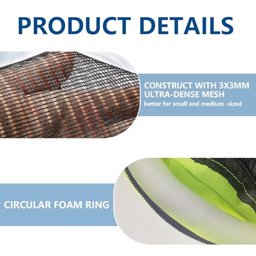 Aventik Floating Fish Basket Mesh Net Cage for Live Bait Storage Fish Raising Kayak Fishing Accessories 15.7in/40cm Height - size: 10 GAL Lime Green-13.8*13.8*15.8inch