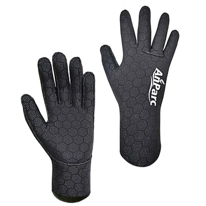 3mm Ultra Stretch Neoprene Water Gloves – Five Finger Winter Gloves for Scuba Diving, Snorkeling, Surfing, Kayaking, Canoeing, and Spearfishing - size: X-Small-Small
