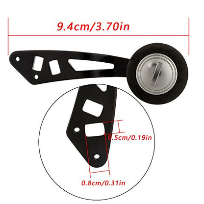 Fishing Reel Handle, Power Handle Baitcasting Eva Knob Micro Jigging Grip with Fittings Replacement Parts for Lowprofile Reel Quantum Accurist Power Handle Quantum Accurist Power Handle