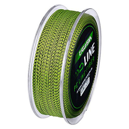 Braided Fishing Line, Abrasion Resistant Zero Stretch Braided Lines 4/8 Strands Super Strong Superline 6Lb -100Lb Test 109/328/547/1094/2187 Yards - color: Yellow/Black(4 Strand), size: 25 LB (547 Yards)