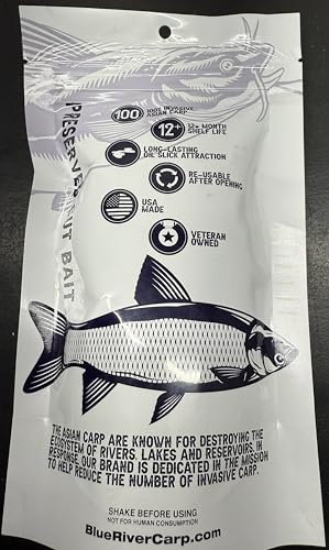 Garlic Scented - Preserved Cut Bait for Fishing in a Convenient 7oz - Reasealable Package with Many Pieces.