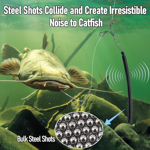 Dr.Fish 6 Pack Dragging Weights for Catfishing, Drifting Weight Freshwater Fishing Sinkers Bottom Search Slip Stick Trolling Catfish Tackle Gear - size: 6oz-6 Pack