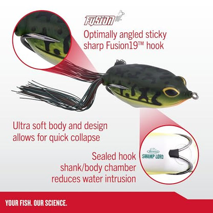 Berkley Swamp Lord Hollow Body Frog Fishing Bait - color: Spring Frog, size: Standard