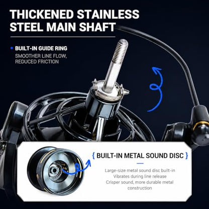 Saltwater Spinning Reel 14000, 44Lbs Max Drag Surf Fishing Reel with Screw-in Handle, Slow Oscillation System for Bass Catfish Inshore Offshore Saltwater Freshwater - color: NGK14000