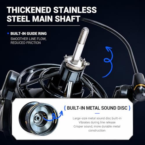 Saltwater Spinning Reel 14000, 44Lbs Max Drag Surf Fishing Reel with Screw-in Handle, Slow Oscillation System for Bass Catfish Inshore Offshore Saltwater Freshwater - color: NGK14000